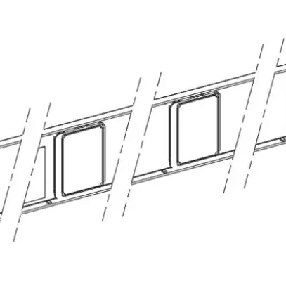 Distributore a sbarre Canalis KNA 100A 3L+N+PE 4×uscita bianco IP55 2m 