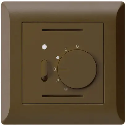 Termostato ambiente INC kallysto.line marrone con interruttore 