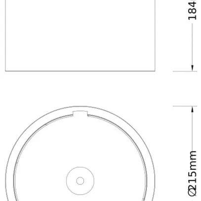 Boîtier à embase LEDVANCE COMFORT aluminium Ø215×184mm noir 