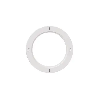 Disque indicateur NEVO, p.interrupteur rotatif, 2-1-2-1, blanc 