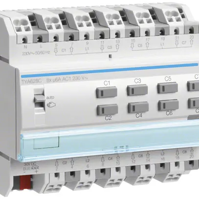 Actionneur de jalousie KNX Tebis 230V octuple 