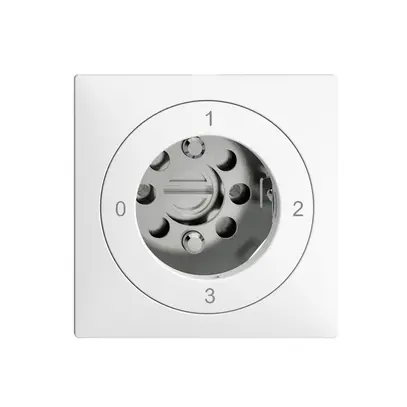 Interrupteur rotatif ENC EDIZIOdue 5/1L blanc, p.serrure de sûreté, s.cylindre 