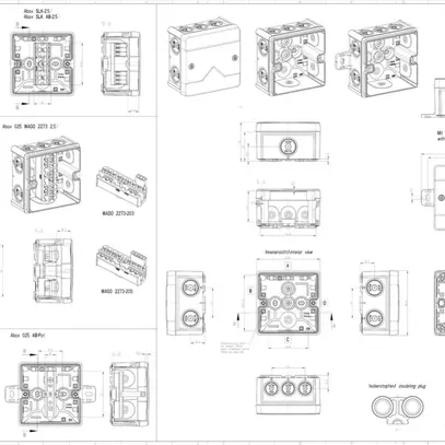Boîte de dérivation AP Spelsberg Abox 025-L 87×87×52mm IP66 gr 