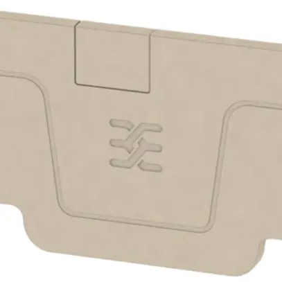 Piastra terminale Weidmüller serie A AEP 2C 2.5 52.76×2.1mm, beige 