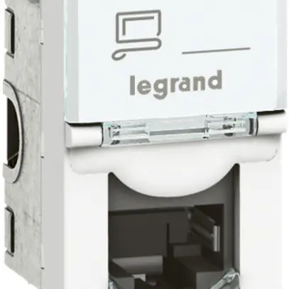 Prise INC MOS UTP 1×RJ45 blanc cat.6 1mod. 