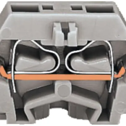 Borne WAGO 2L 2.5mm² gris 