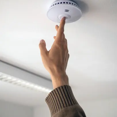 Détecteur de fumée RF AP Brennenstuhl RM L 3101 85dB 3V blanc 