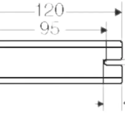 Rail de montage Hensel, 120mm, pour DK / KF 16… 