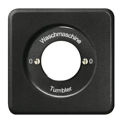 Kit front. 0-Waschmaschine-0-Tumbler pour interr.rot.à clé noir 