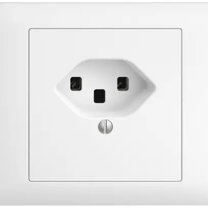 Prise INC EDIZIOdue T23 16A blanc, bornes à vis 