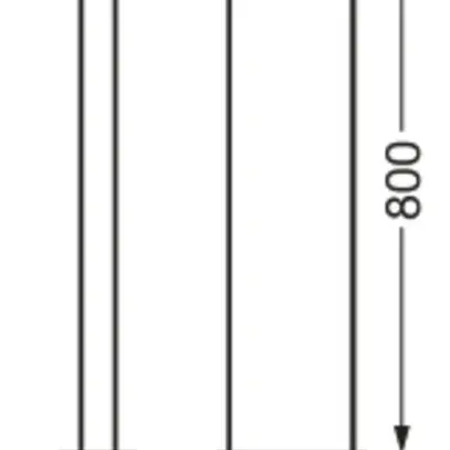 Paletto luminoso LED LDV ENDURA STYLE BAT 9.5W 580lm 830 800mm alum.antracite 