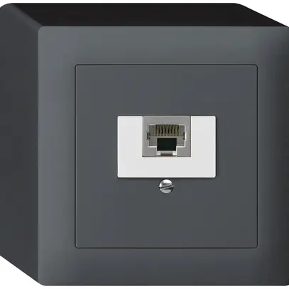 Boîte AP kallysto 1×RJ45s anthracite 