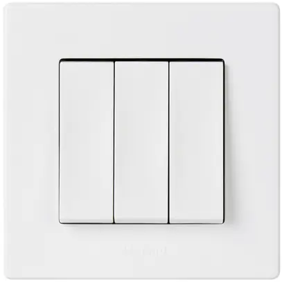 AP-Wippschalter ATO 3+3/1L + 0/1L weiss 