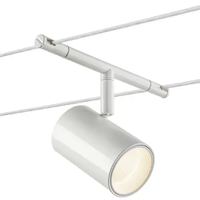 Luminaire LED SLV NOBLO p.système câble TENSEO 12V 8.5W 450lm 2700K 36° blanc 