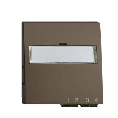 Scatola di raccordo INC FTTH EDIZIOdue FH 2×LC APC Duplex F coffee 