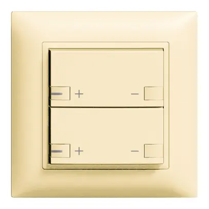 UP-Dimmer ZEP 2K/2T Zentral-Nebenstelle LED EDIZIOdue vanille 