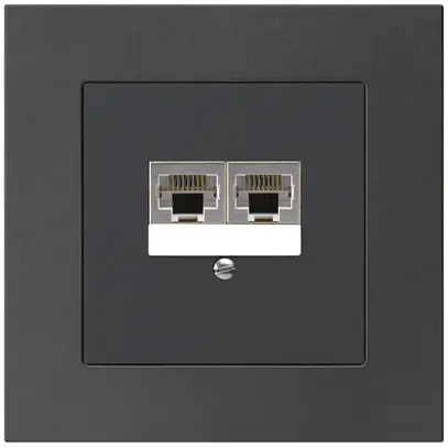 Boîte ENC kallysto.pro 2×RJ45s noir parallèle 