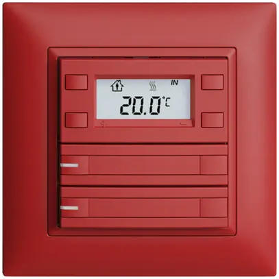 Poussoir RTH ENC KNX 2× EDIZIOdue FMI berry, avec pap.+LED RGB 