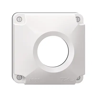 Couvercle NEVO p.détecteur de mouvement 360° NUP.Q, NAP.Q, a.joint blanc, blanc 