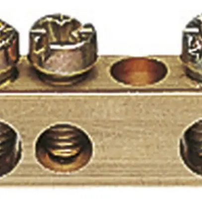 Barrette à bornes Hager 6×16/7×10mm² laiton 