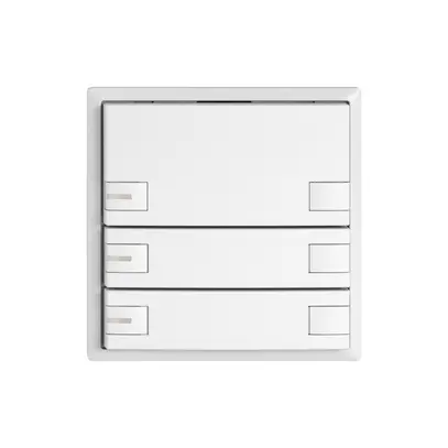 Pulsante universale EDIZIO.liv UNI SNAPFIX® 12…48V c.LED blu 6× com.1T bi 