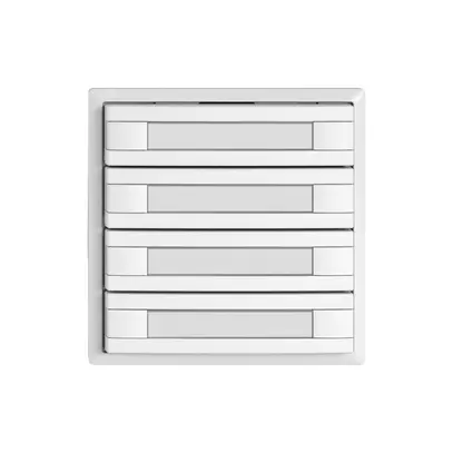 Pulsante universale EDIZIO.liv UNI SNAPFIX® s.LED 4× com.2T targ.bi 