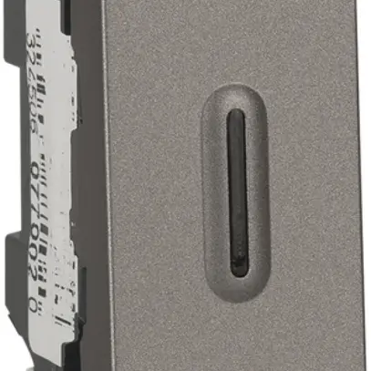 Interrupteur à bascule lum. INC MOS 3/1L 10A magnésium 1mod. 
