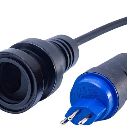 Prolunga ELBRO T13/T13 H07RN-F3G1.5mm² GDV 20m IP55 nero 