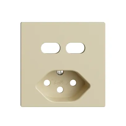 Kit de montage Feller EDIZIOdue pour prise USB 2×type C + type 13 vanille 