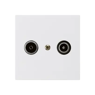 Prise de passage ENC kallysto R/TV 19dB blanc 