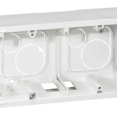 Scatola AP MOS 1×2×4 moduli bianco p=40mm 