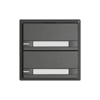 Pulsante KNX RGB EDIZIO.liv SNAPFIX® sensore temp.RGB-LED targ.2× com.2T grs 