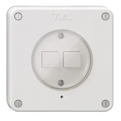 Interrupteur 2K/2T NEVO Wiser N.CO blanc 