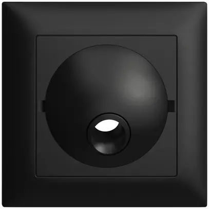 Kit frontal ENC EDIZIOdue noir 88×88mm pour boîte de raccordement 