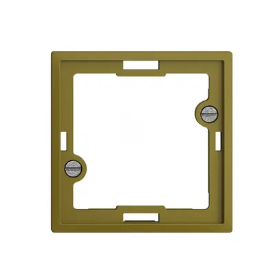 Placca frontale EDIZIOdue olive per lampada spia piatta 