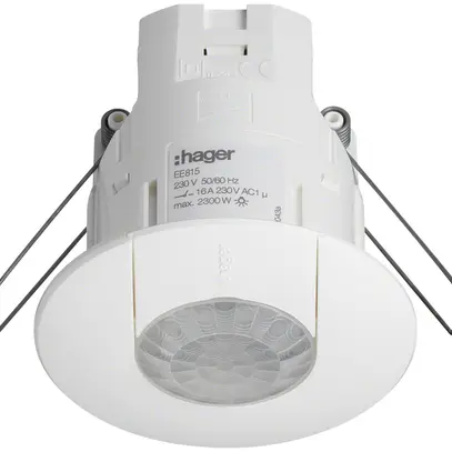 Rilevatore di presenza INS 360° Hager ON/OFF 