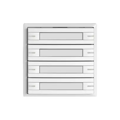 Poussoir KNX RGB EDIZIO.liv SNAPFIX® capteur temp.RGB-LED étiqu.8×com.1T bc 