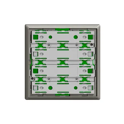 Plaque frontale universelle pour 2×2t EDIZIOdue gris foncé, sans LED 