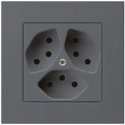Presa INC kallysto.pro 3×T13 antracite con protezione bambini 