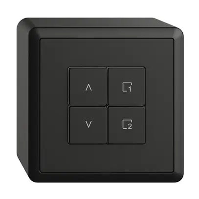 Station secondaire pour interrupteur stores AP 1c/4t scène WLAN Edue Wiser noir 