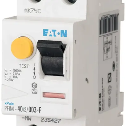 Interruttore differenziale Eaton PFIM 2P 25A 30mA tipo G/F 