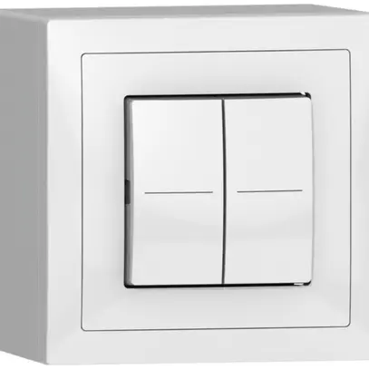 Senseur poussoir AP ABB Sidus KNX Basic 2/4, blanc brillant 