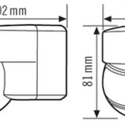 Rilevatore di movimento ESYLUX MD 200 200°, bianco 