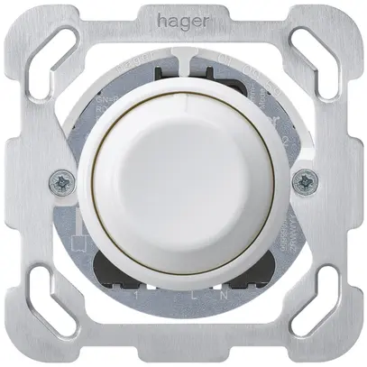 UP-Drehdimmer Universal Hager basico BM 20…400W/VA weiss 