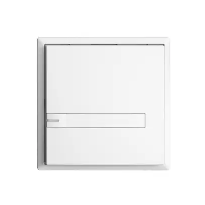 UP-Universaltaster 1×1T EDIZIOdue weiss, mit Papiereinlage + LED 