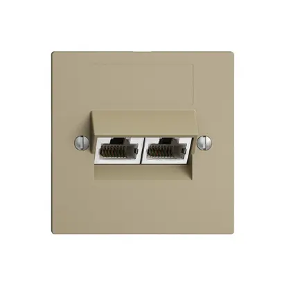 Presa INC 2×RJ45/s 8P sep. EDIZIOdue sand ITplus 