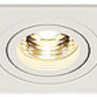Downlight INC SLV NEW TRIA, 3×GU10 50W carré IP20 blanc mat 
