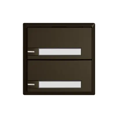 Pulsante KNX RGB EDIZIO.liv SNAPFIX® sensore temp.RGB-LED targ.2× com.1T ma 