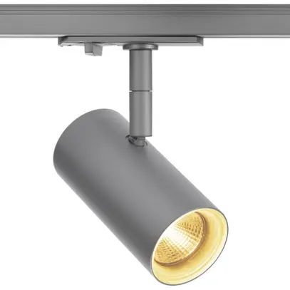 Projecteur LED SLV NOBLO SPOT TRACK 7.5W 620lm 2700K 36° adapt.1-ph. argent 