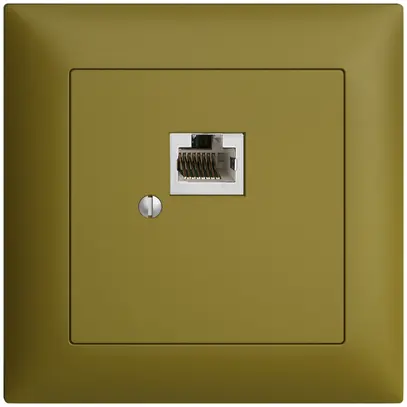 Scatola INC 1×RJ45/s 8P EDIZIOdue olive R&M swissline 